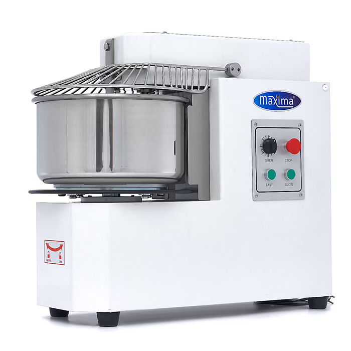 MAXIMA Gastro Teigmischer - 20 l - 12 kg Teig - 2 Geschwindigkeiten - Abnehmbare Schüssel