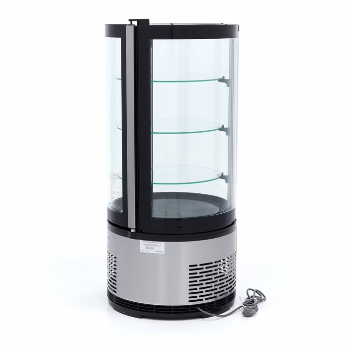 MAXIMA Gastro Glastürkühlschränke - 100 l - 48 cm - Runde