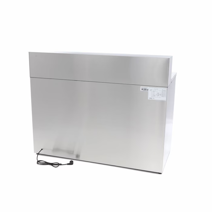 MAXIMA Gastro Pizzakühltisch - 137 cm - 3 Türen - Passt 8 x 1/6 GN - inkl. Edelstahlabdeckung