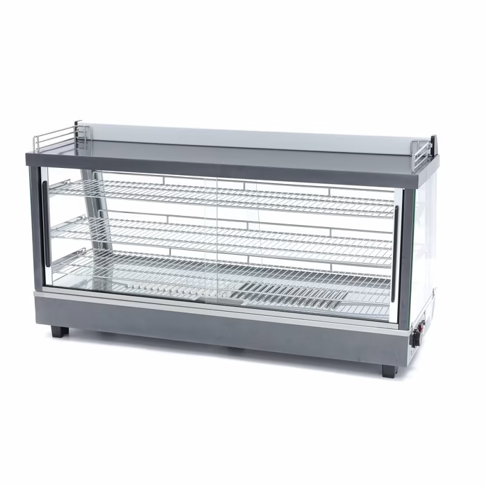MAXIMA Gastro Wärmevitrine - 186 l - 121,5 cm - 3 Regale - Gebraucht