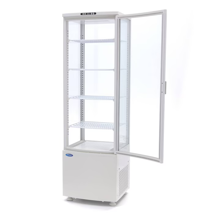 MAXIMA Gastro Kühlvitrine - 235 l - 52 cm - Weiß - Gebraucht