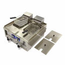 MAXIMA Gastro Fritteuse - 2 x 10 l - 2 Körbe - mit Ablasshahn - 400 V