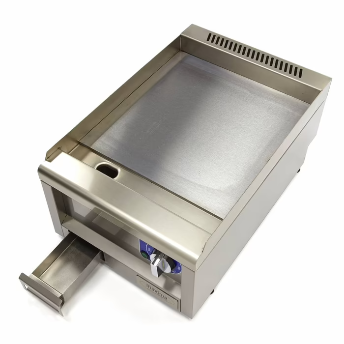 MAXIMA Gastro Grillplatte - Glatt - Einzeleinheit - 60 cm Tief - Elektrisch