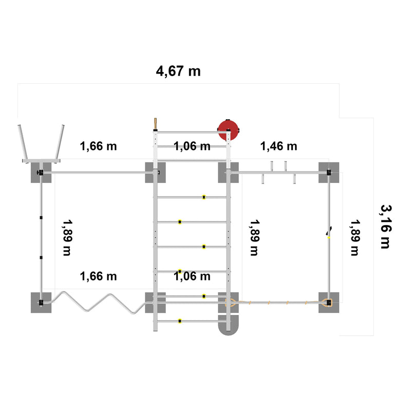 Tolymp climbing tower double boulder
