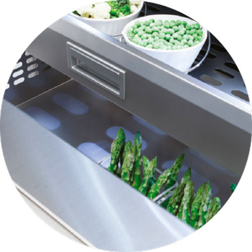 Fhiaba Side by Side Gefrierschrank X-Pro XS900FZ, 90 cm, Edelstahl