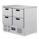 Polar Serie G Kühltisch mit 4 Schubladen 240L