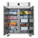 Polar U Serie Premium zweitüriger Kühl und Gefrierschrank 1170L