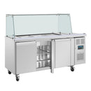 Polar Serie U Premium Dreitürige Saladette Thekenkühlschrank Polar Serie U