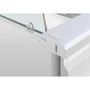 Polar Serie U Premium Viertürige Saladette Thekenkühlschrank mit Schutz