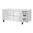 Polar Serie U Premium Kühlschrank mit einer Tür und 4 Schubladen 358 Ltr.