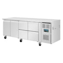 Polar Serie U Premium Doppeltür und 4 Schubladen Kühlschrank 476Ltr