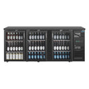Polar Serie U Premium Bar Kühlschrank mit 3 Türen Display