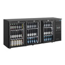 Polar Serie U Premium Bar Kühlschrank mit 3 Türen Display