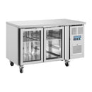 Polar Serie U Premium 2-türiger Thekenkühlschrank mit Glastüren
