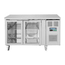 Polar Serie U Premium 2-türiger Thekenkühlschrank mit Glastüren