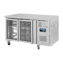 Polar Serie U Premium 2-türiger Thekenkühlschrank mit Glastüren
