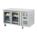 Polar Serie U Premium 2-türiger Thekenkühlschrank mit Glastüren