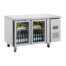 Polar Serie U Premium 2-türiger Thekenkühlschrank mit Glastüren