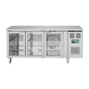 Polar Serie U Premium 3-türiger Thekenkühlschrank mit Glastüren