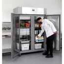 Polar Serie U, energieeffizienter Standkühlschrank mit Doppeltür, 1400 l