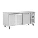 Polar Serie U Kühltisch mit drei Türen 417Ltr