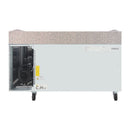 Polar Serie U Doppelter Pizzatisch mit Granitplatte 428Ltr