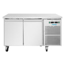 Polar Serie U Doppeltüriger Untertheken-Kühl-/Gefrierschrank 124L
