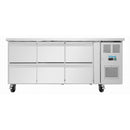 Polar Serie U 6 Schubladen Gastronorm Unterbau-Kühlschrank