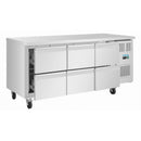 Polar Serie U 6 Schubladen Gastronorm Unterbau-Kühlschrank