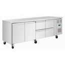 Polar Serie U Thekenkühlschrank 4 Schubladen & 2 Türen