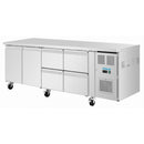 Polar Serie U Thekenkühlschrank 4 Schubladen & 2 Türen