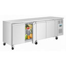 Polar Serie U Vier-Türiger Slimline Thekenkühlschrank