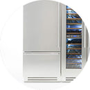 Fhiaba Side by Side Gefrierschrank X-Pro XS750FZ, 75 cm, Edelstahl