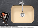 Villeroy & Boch Cisterna 60C Crema - 6706 02 KR Keramikspüle Exzenterbetätigung