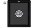 Villeroy & Boch Subway 45 SU - 3324 02 R7 Pure Black Keramikspüle Excenterbetätigung