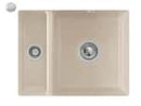 Villeroy & Boch Subway 60 XU Almond - 6758 02 AM Keramikspüle Exzenterbetätigung