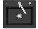 Villeroy & Boch Subway Style 60 S Pure Black - 3366 02 R7 Keramikspüle Excenterbetätigung