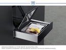 V-ZUG 3600400003 VacuDrawer V6000 14 Vakuumierschublade Spiegelglas Schwarz - 10 Jahre Hersteller-Garantie