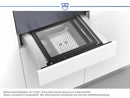 V-ZUG 3600400003 VacuDrawer V6000 14 Vakuumierschublade Spiegelglas Schwarz - 10 Jahre Hersteller-Garantie