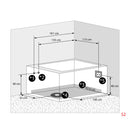 Acqua Vapore Whirlpool Pool Badewanne Eckwanne Wanne W12HZ-TH-C-SC 180x135cm Ringzirkulation, aktive Schlauch-Reinigung