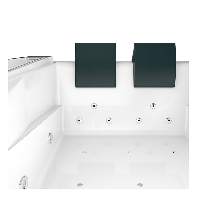 Acqua Vapore Whirlpool Pool Badewanne Eckwanne Wanne W12HZ-TH-C-SC 180x135cm Ringzirkulation, aktive Schlauch-Reinigung