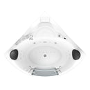 Acqua Vapore Whirlpool Pool Badewanne Eckwanne Wanne W60H 140x140cm mit Tür Walk-in-Pool passive Schlauch-Reinigung