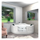 Acqua Vapore Whirlpool Pool Badewanne Eckwanne Wanne W70-SC 150x150cm mit Tür Walk-in-Pool aktive Schlauch-Reinigung