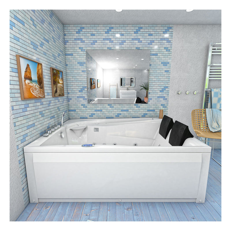 Acqua Vapore Whirlpool Pool Badewanne Wanne W12H-TH-A-SC 135x180cm