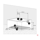 Acqua Vapore Whirlpool Pool Badewanne Wanne W12H-TH-B-SC 180x135cm