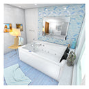 Acqua Vapore Whirlpool Pool Badewanne Wanne W12H-TH-C-SC 180x135cm