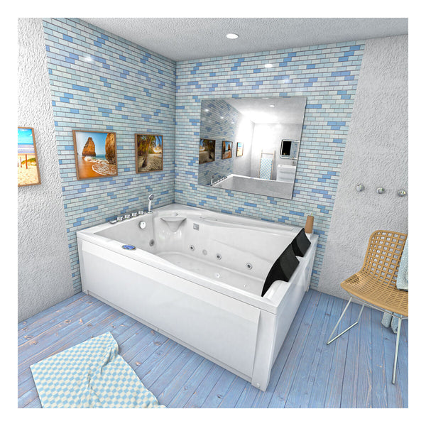 Acqua Vapore Whirlpool Pool Badewanne Wanne W12HZ-TH-A-SC 135x180cm