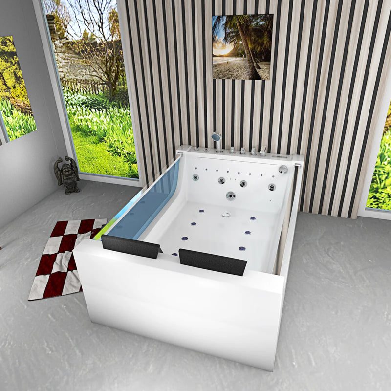 Acqua Vapore Whirlpool Pool Badewanne Wanne W40-SC-EA 180x120cm Reinigungsfunktion aktive Schlauch-Reinigung