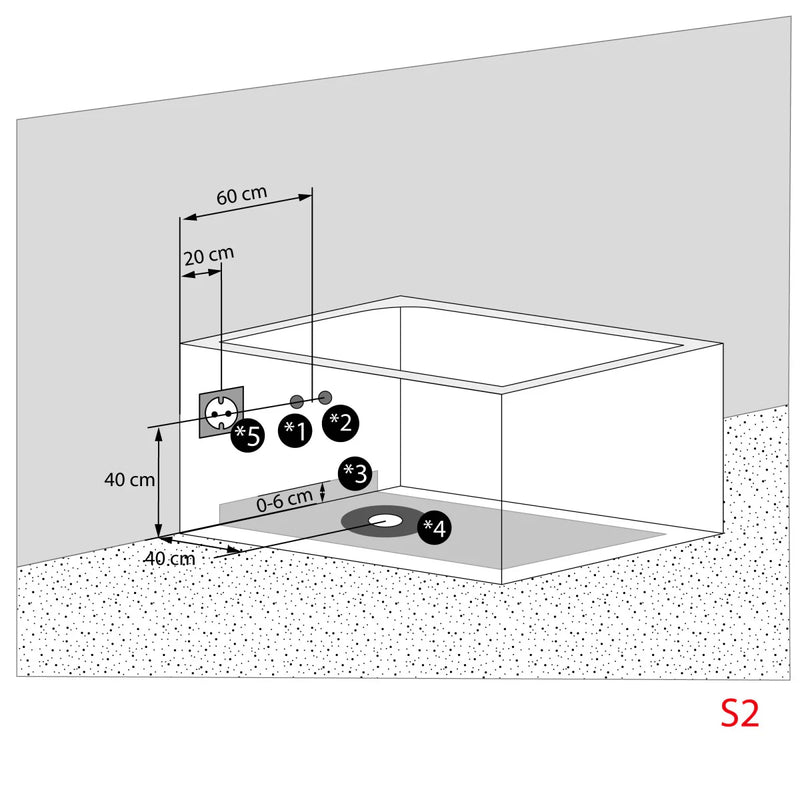 Acqua Vapore Whirlpool Pool Badewanne Wanne W40-SC-EA 180x120cm Reinigungsfunktion aktive Schlauch-Reinigung