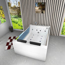 Acqua Vapore Whirlpool Pool Badewanne Wanne W40-EA 180x120cm Reinigungsfunktion passive Schlauch-Reinigung